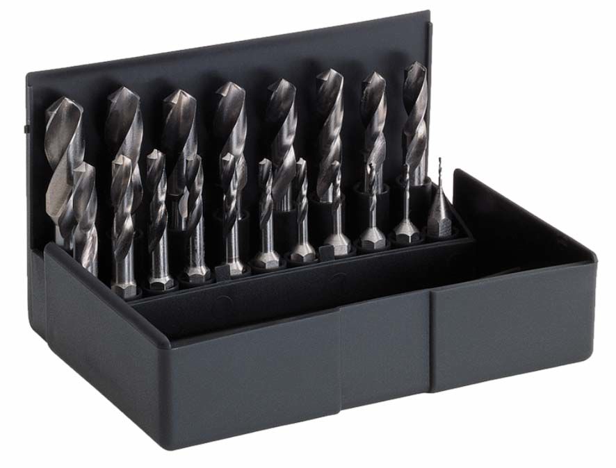 Spiralbohrer-Bit 1/4" 6-Kt. - Satz 1.0 - 10.0 mm