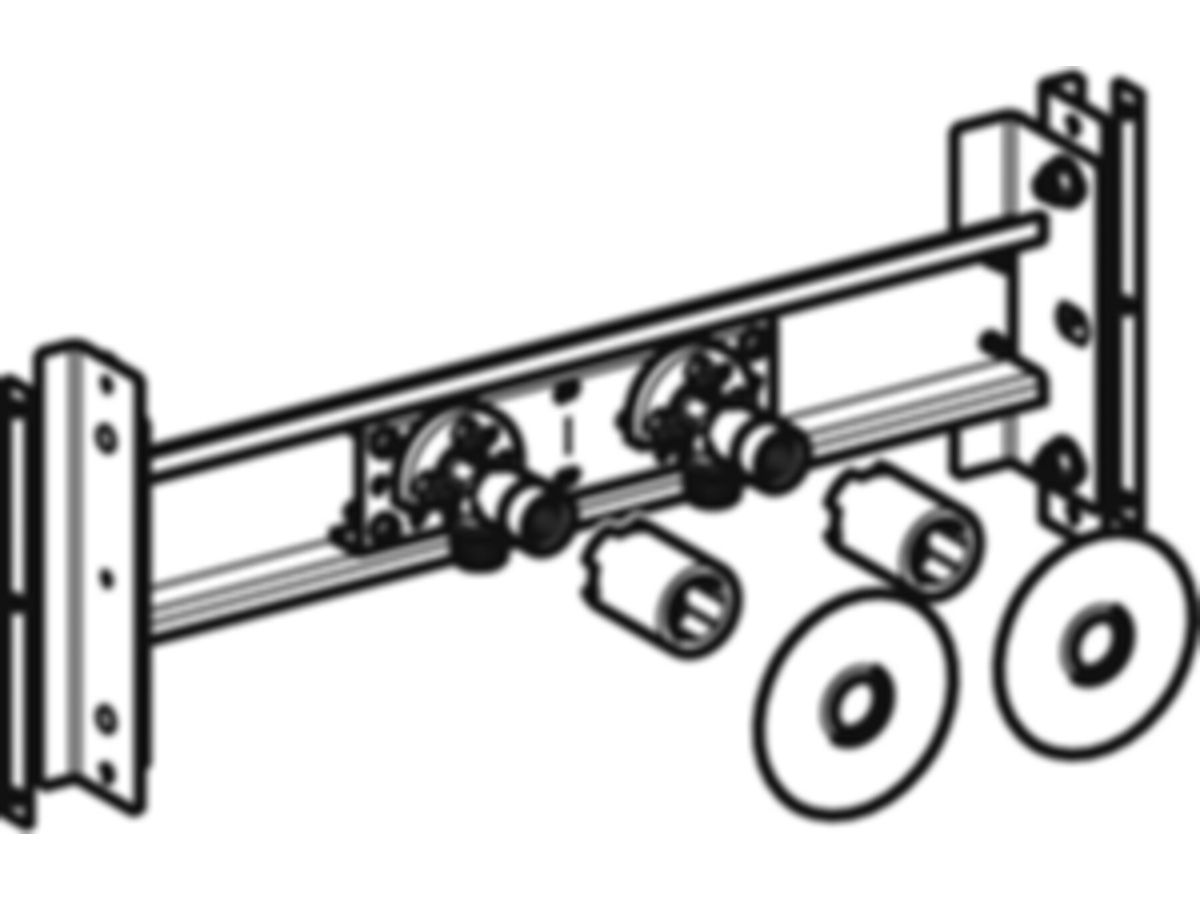 Geberit Duofix-Armaturenplatte - für Bade- und Duschenarmatur