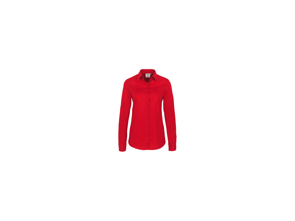 Bluse 1/1-Arm Performance Gr. 5XL, rot - 50% Baumwolle, 50% Polyester, 120 g/m²