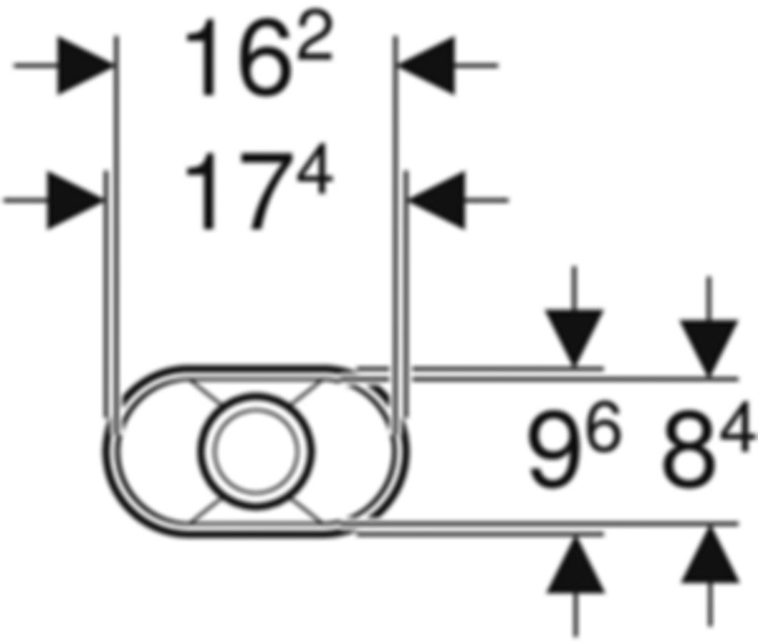 Geberit Trichter oval - mit integriertem Siphon