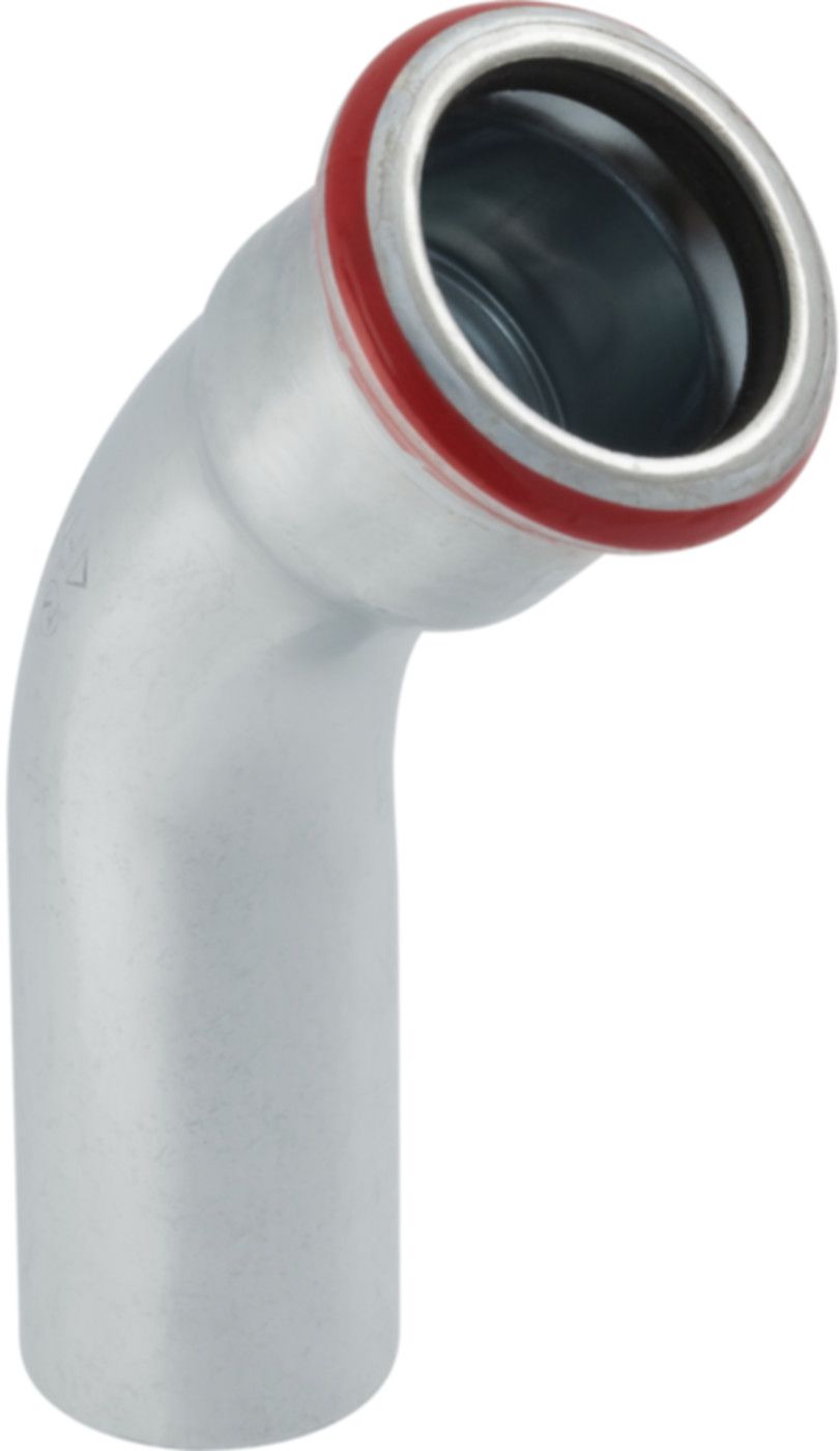 Mapress C-Stahl Bogen 45° - mit Steckende