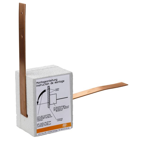 Dilatationsfugen-Überbrückung Cu - (zum Einbetonieren), Band 26x2mm