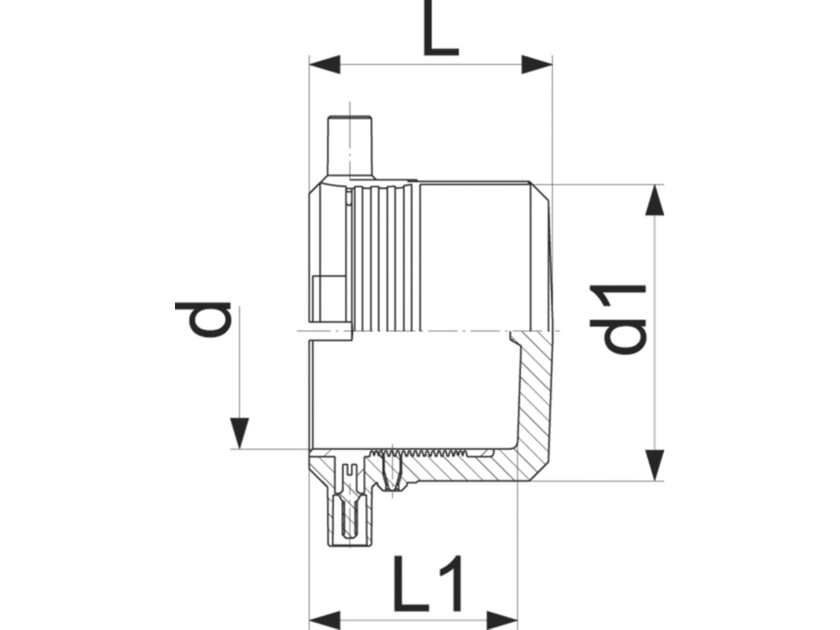 HDPE-Verschlusskappe Kit ELGEF 125 mm