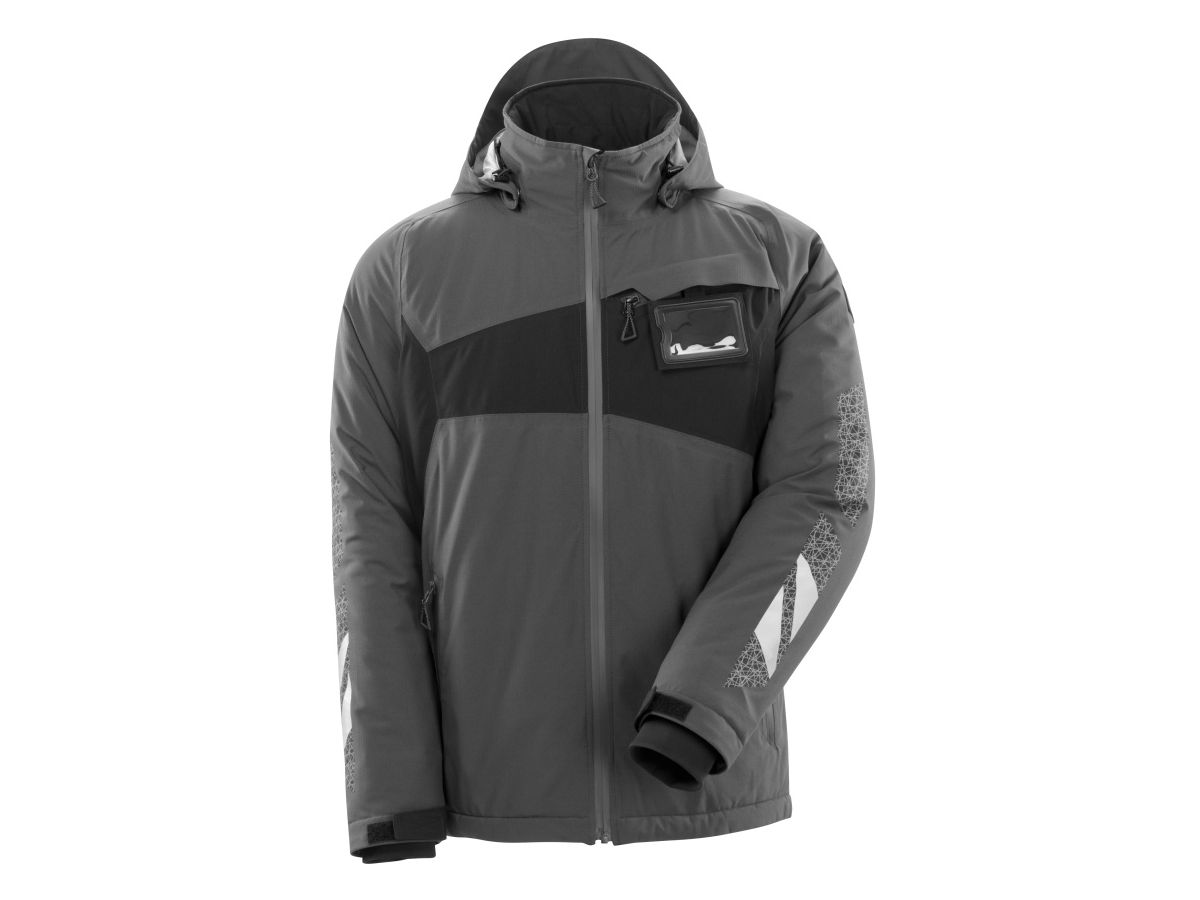 Winterjacke leicht CLIMASCOT Gr. XL - dunkelanth./schwarz, 100% PES, 115 g/m2