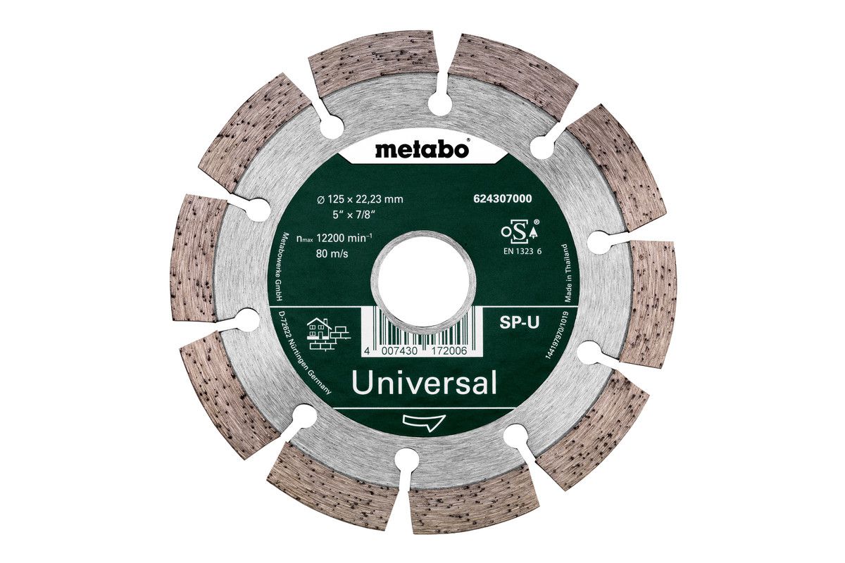 Diamanttrennscheibe SP-U 125x22.23 mm - Beton/Waschbeton/harte Sandsteine/Tonzi.