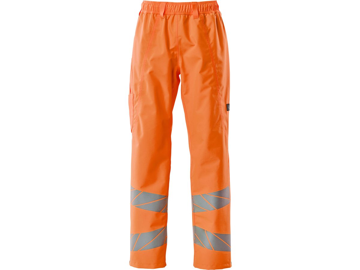 Überziehhose, Gr. 3XL - hi-vis orange, mit leichtem Futter