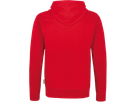 Kapuzenjacke Bonded Gr. L, rot/silber - 55% Polyester, 45% Baumwolle