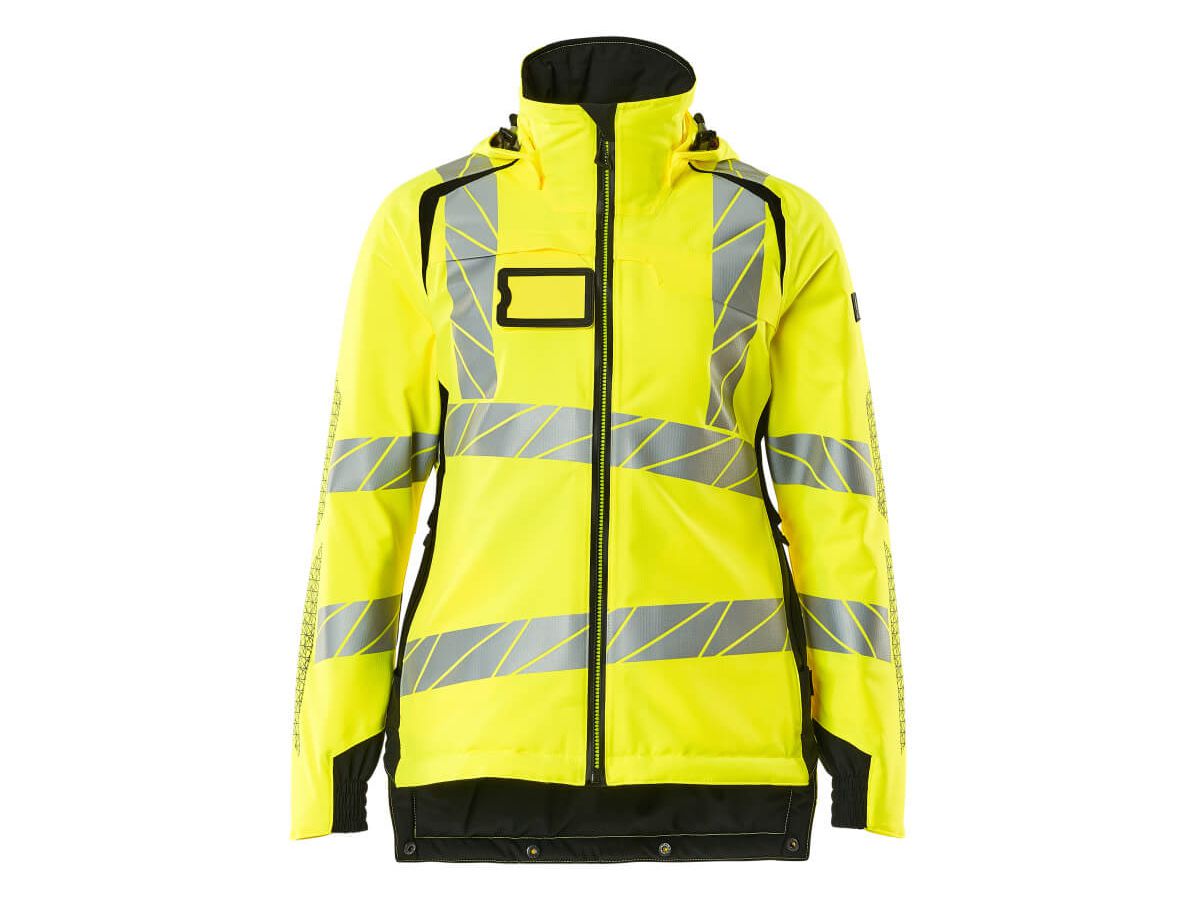 Winterjacke Damen-Passform, Gr. 4XL - hi-vis gelb/schwarz, 100% PES