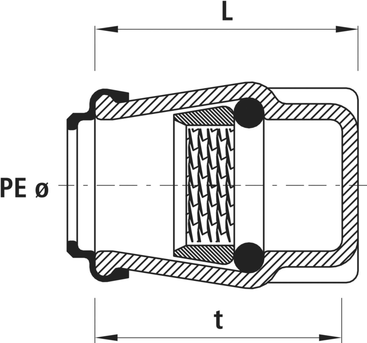 End-Steckfitting Hawle