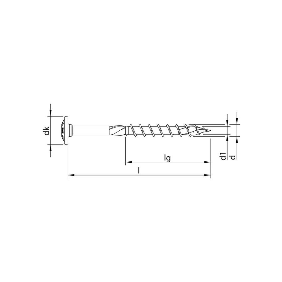 Tellerkopf HECO TOPIX Plus - Inox A2, ohne-/mit Schaft