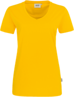 Damen-V-Shirt Performance Gr. 2XL, sonne - 50% Baumwolle, 50% Polyester, 160 g/m²