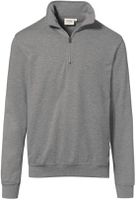 Zip-Sweatshirt Premium, Gr. 4XL - grau meliert