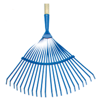 Laubbesen Zeintra blau 430 mm - mit Stiel 1600 mm