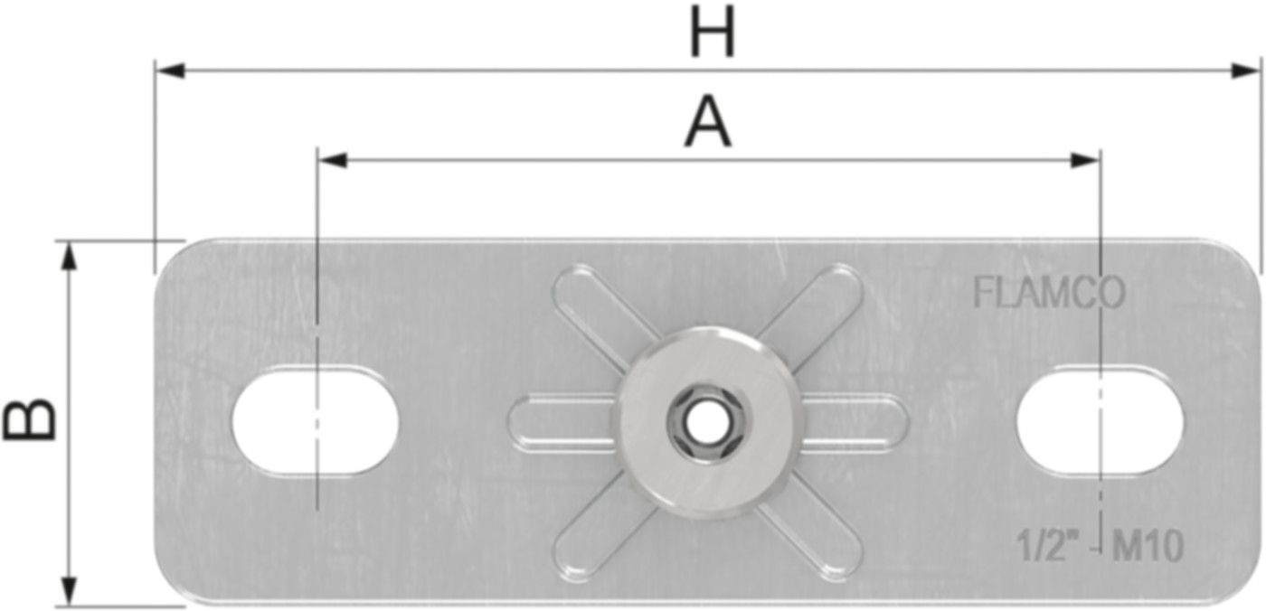 Grundplatten FLAMCO SRG 2 - mit Innengewinde