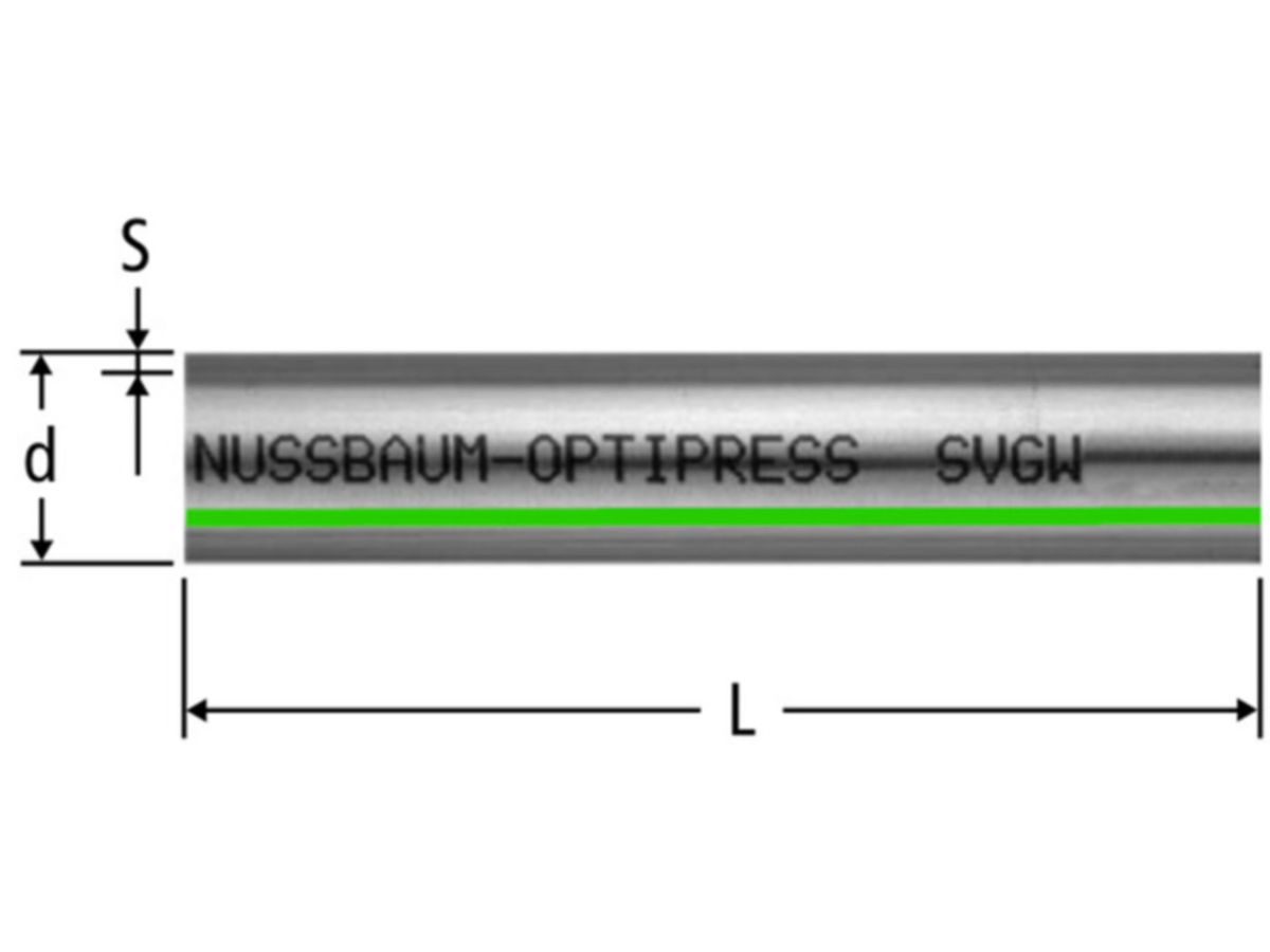 Optipress-Edelstahlrohr 1.4521 88.9 mm