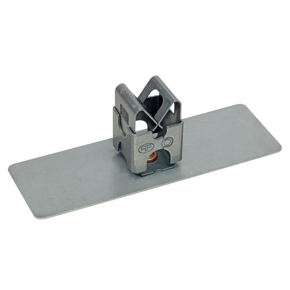 Leitungshalter zum kleben Typ FL 77 Inox - mit Drahthalter-Quadro, 6/8/9/10mm