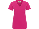 Damen-V-Shirt Classic Gr. M, magenta - 100% Baumwolle, 160 g/m²