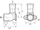 Eurotubi Armaturenanschlusswinkel Inox