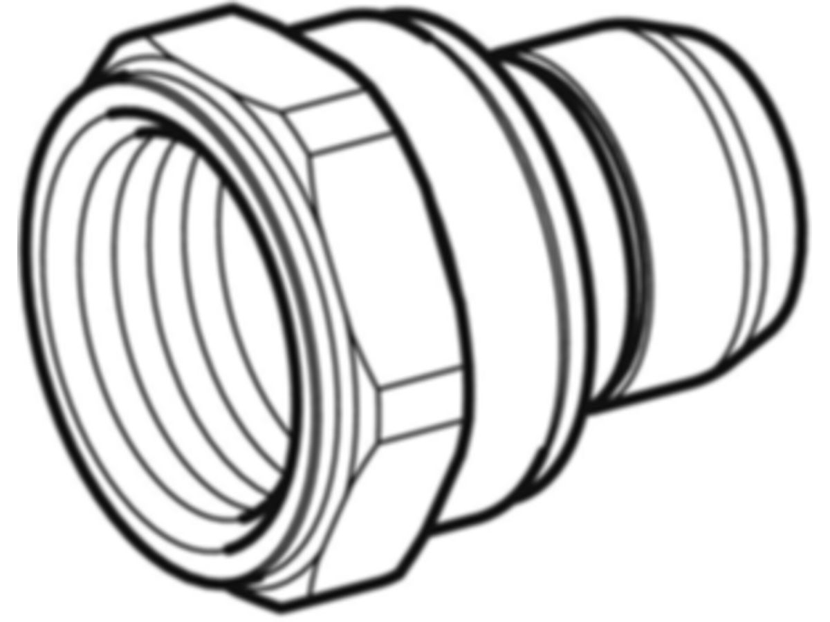 PushFit Verteiler-Steckübergang  1" - mit Innengewinde