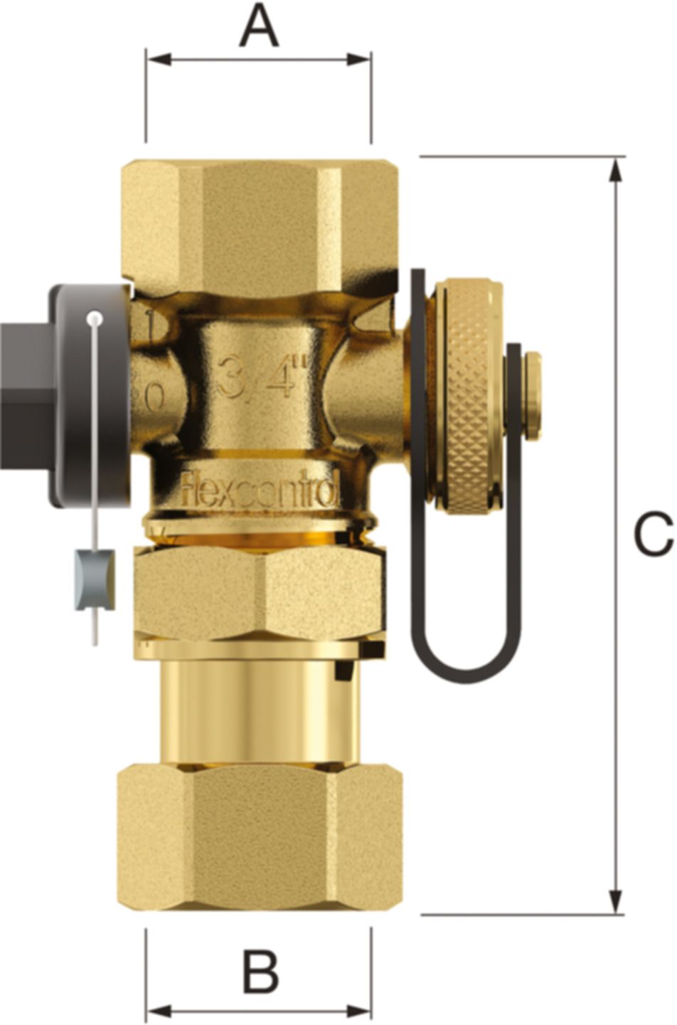 Anschlussgruppe FlexControl 3/4" - Für Flexcon von 2 bis 50 Liter