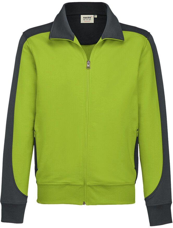 Sweatjacke Contrast Performance - 50% Baumwolle / 50% Polyester
