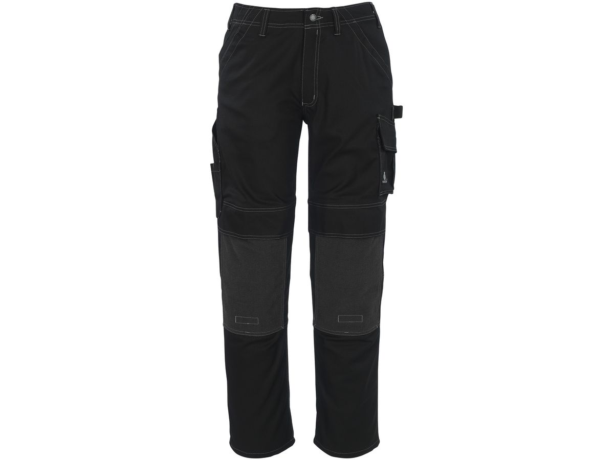 Lerida Bundhose schwarz Gr. 82C49 - 65% Poly./ 35% Baumwolle, Kontrastnähte