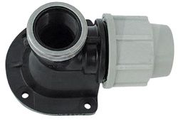 Plasson-Winkel mit Wandscheibe