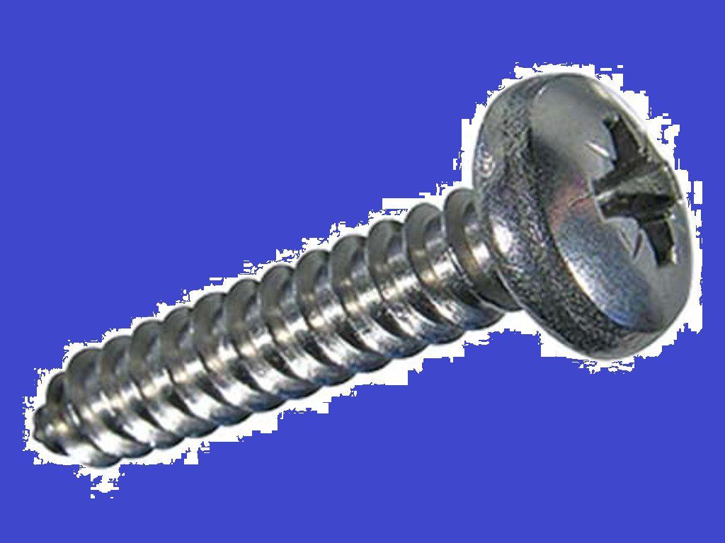 Linsen-Blechschrauben INOX A2 mit Kreuz- - schlitz Pozidriv Form Z, Spitze Form C