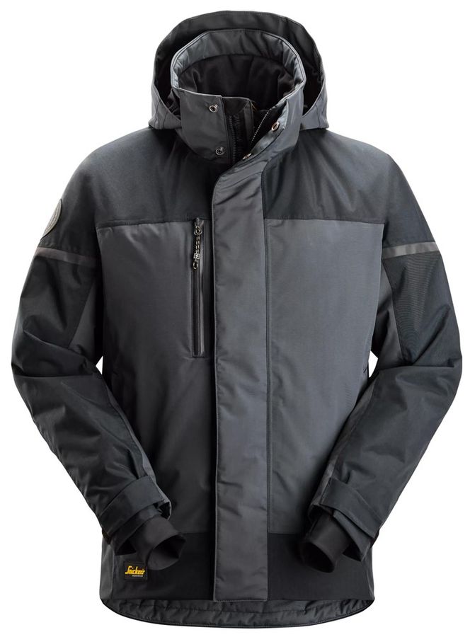 Winterjacke AllroundWork - Snickers, grau/grau, wasserdicht