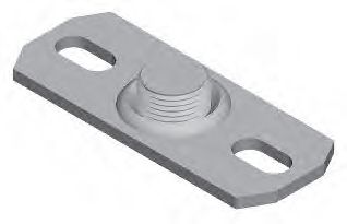 Grundplatte Pipex mit eigepr. Mutter - 3.25