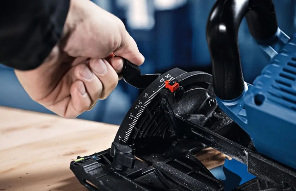 Akku-Handkreissäge 68mm mitt Kappschiene - Bosch, EXKS18V-68GX (solo; L-boxx)