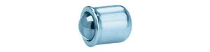 Federnde Druckstücke EH 2208 mit Bund - INOX Kugel gehärtet
