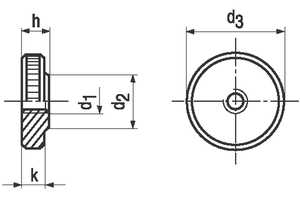 Flache Rändelmuttern INOX A1 DIN 467