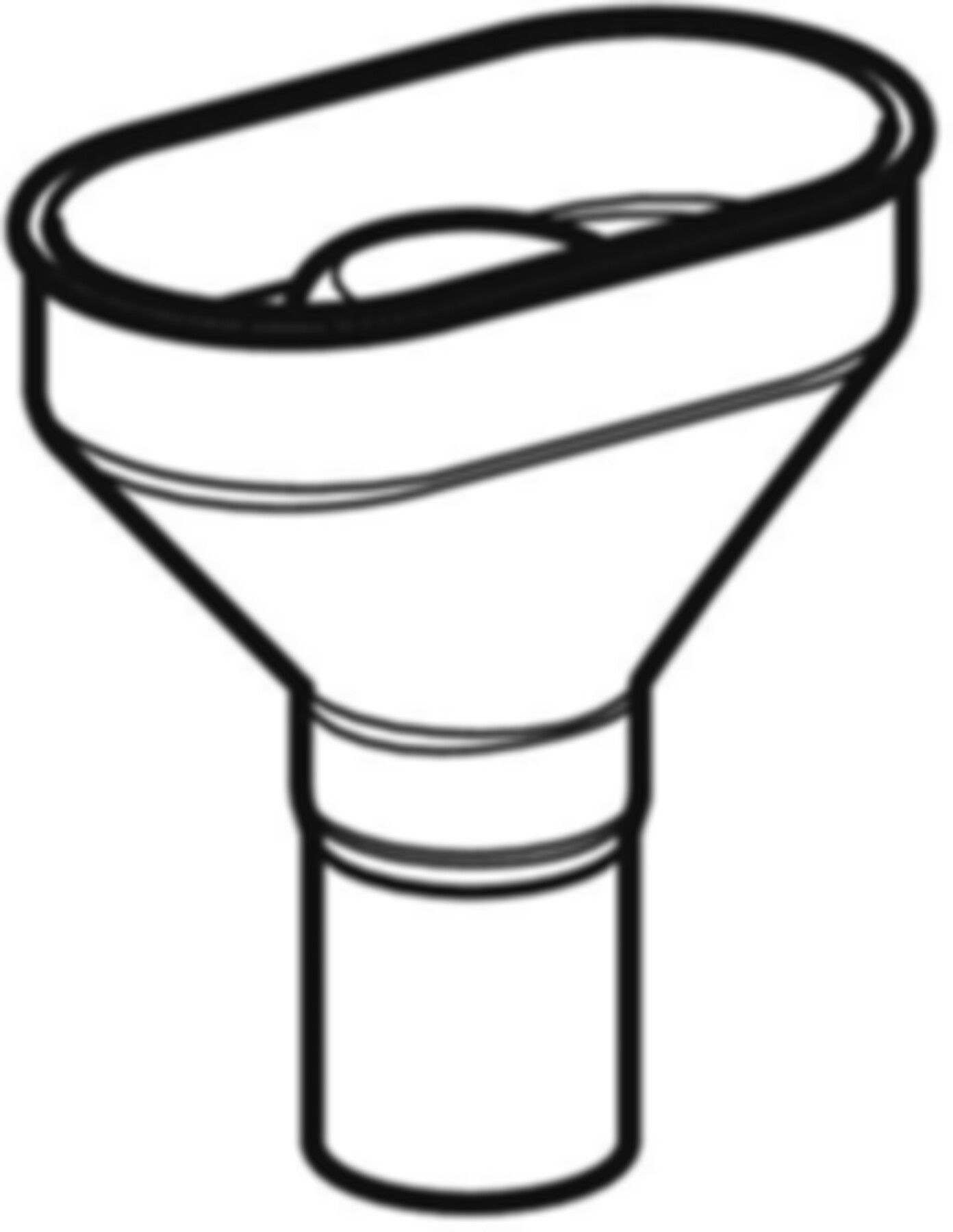 Geberit Trichter oval - mit integriertem Siphon