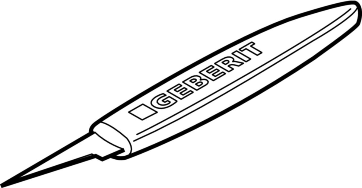 Geberit Entgratmesser, 40-160