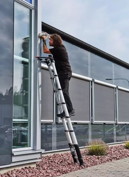 TELESTEPS Teleskopleiter Prime 4.1m SET - Arbeitslänge 4.9m Breite 560 mm