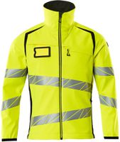 Soft Shell Jacke, Gr. 2XL - hi-vis gelb/schwarz, 100% PES