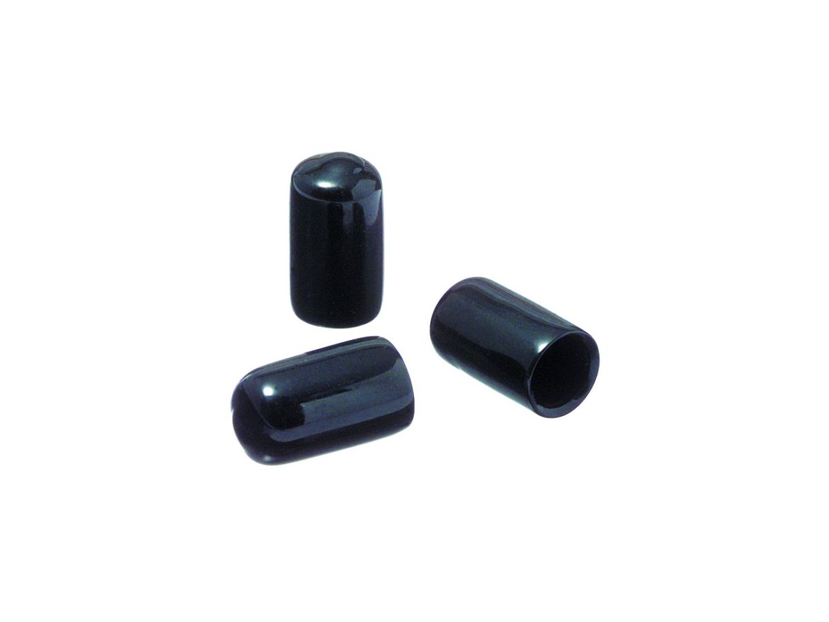 PVC-Schutzkappe ID=5.0 mm - weich PVC schwarz