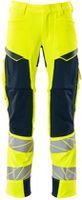 Hose mit Knietaschen, Gr. 76C46 - hi-vis gelb/schwarzblau