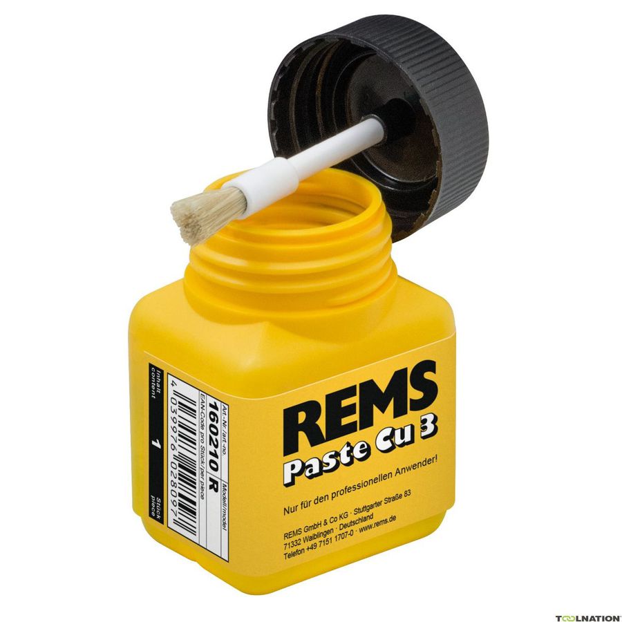 Lötpaste Cu 3 Weichlotpaste 250 G. REMS - für Kupfer-, rotguss- Kalt-Warmw.Instl.