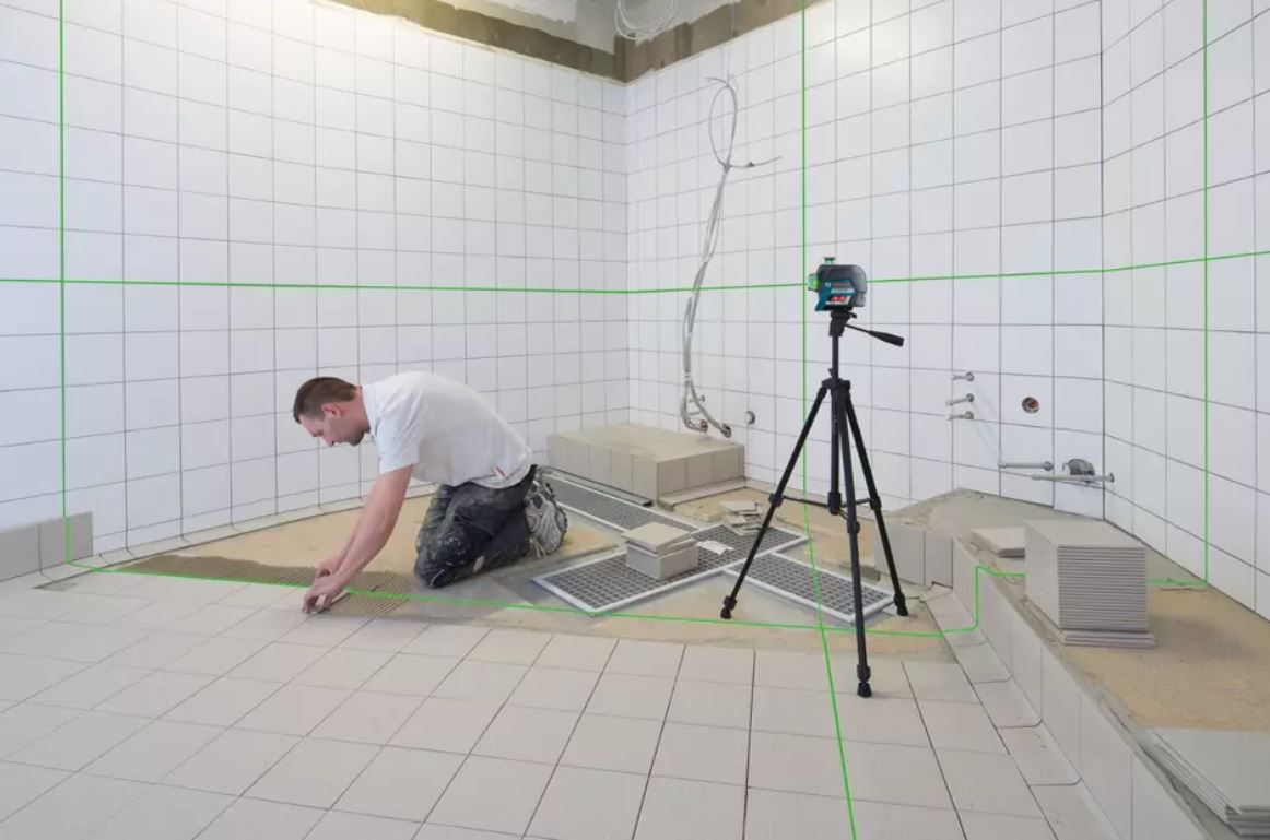 Linienlaser Bosch GLL 3-80CG + BM1 360° - in L-Boxx Green