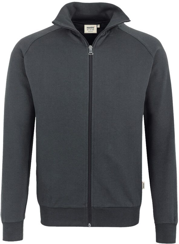 Sweatjacke College Sportlicher Raglan- - Schnitt 70% Baumw. 30% Polyest.300 g /m²