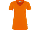 Damen-V-Shirt Performance Gr. XL, orange - 50% Baumwolle, 50% Polyester, 160 g/m²