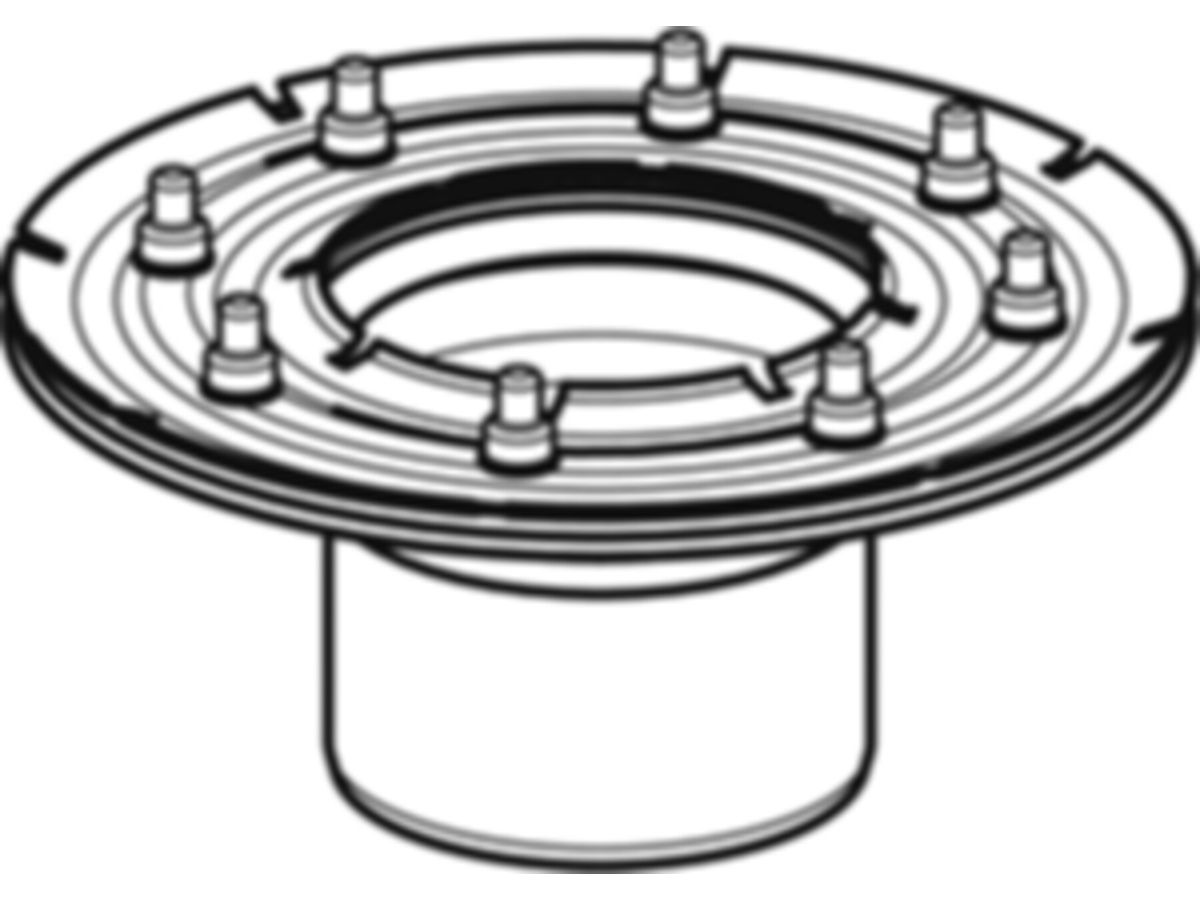 Geberit Aufsatz Pressdichtungsflansch - zu Bodenablauf 13 x 13 cm