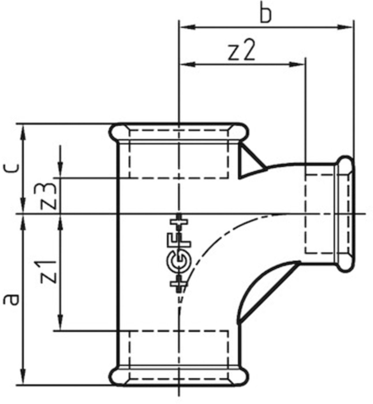 Bogen-T +GF+ 131 vezinkt