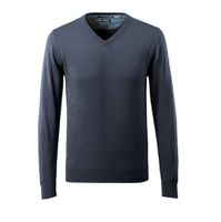 Strickpullover V-Ausschnitt Gr. L - Mascot, schwarzblau