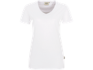 Damen-V-Shirt Performance Gr. 6XL, weiss - 50% Baumwolle, 50% Polyester, 160 g/m²