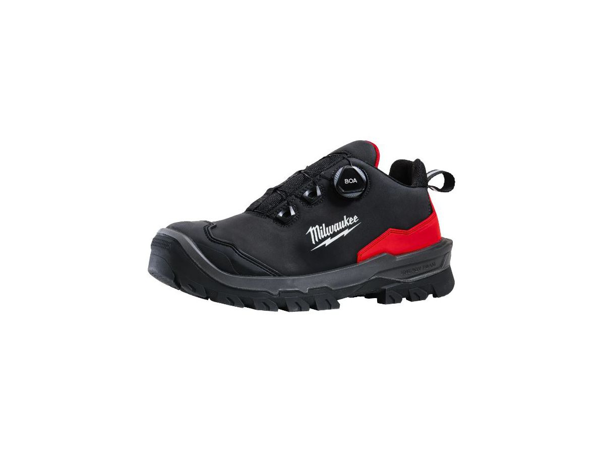 Sicherheits-Halbschuh schwarz Leder - Milwaukee, ARMOURTRED S3S BOA