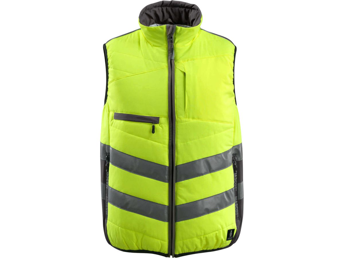 Winterweste GRIMSBY, Gr. 3XL - hi-vis gelb/dunkelanthrazit, 100% PES