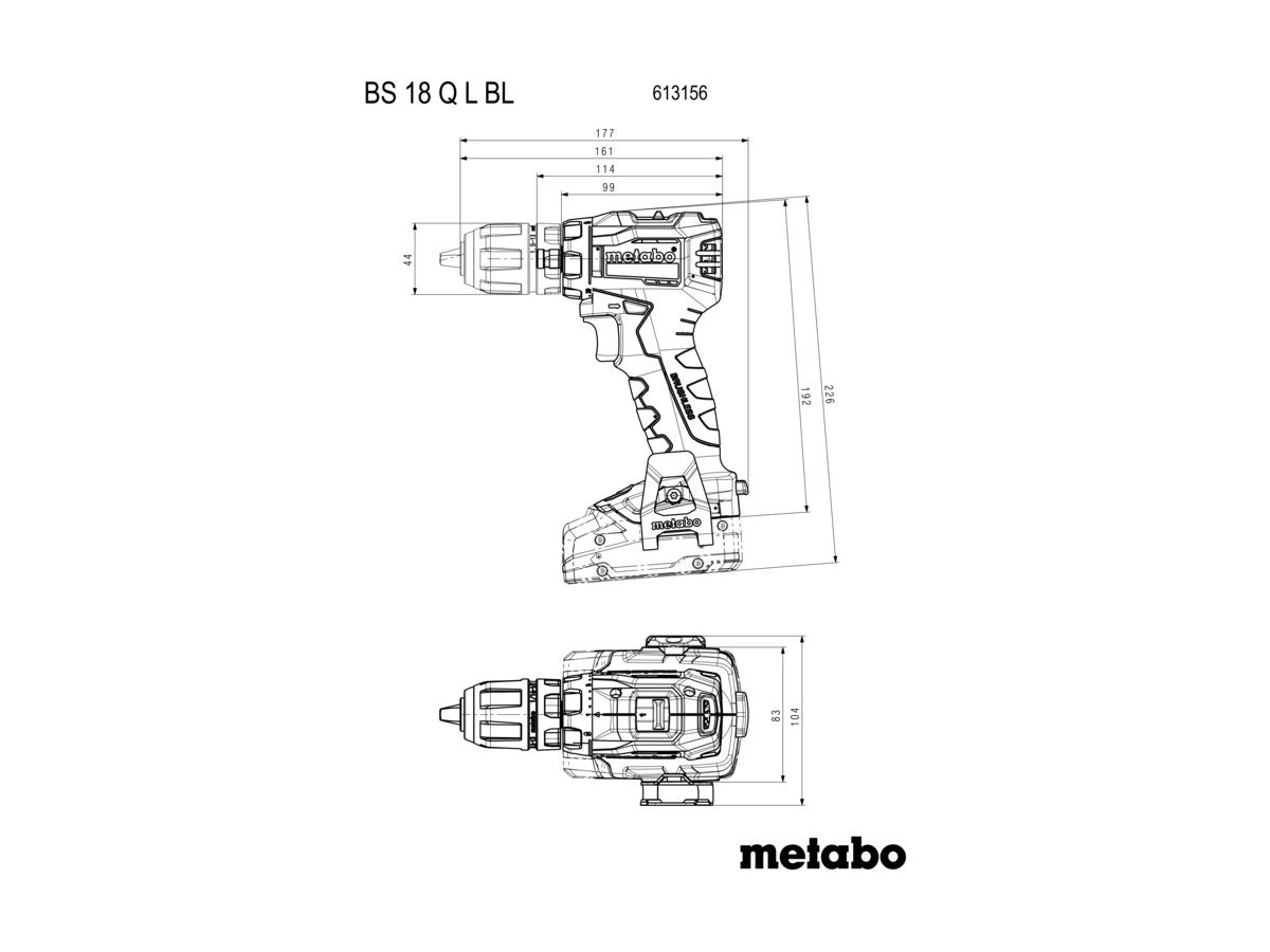Akku-Bohrschrauber BS18 L BL Q 18V - Metabo